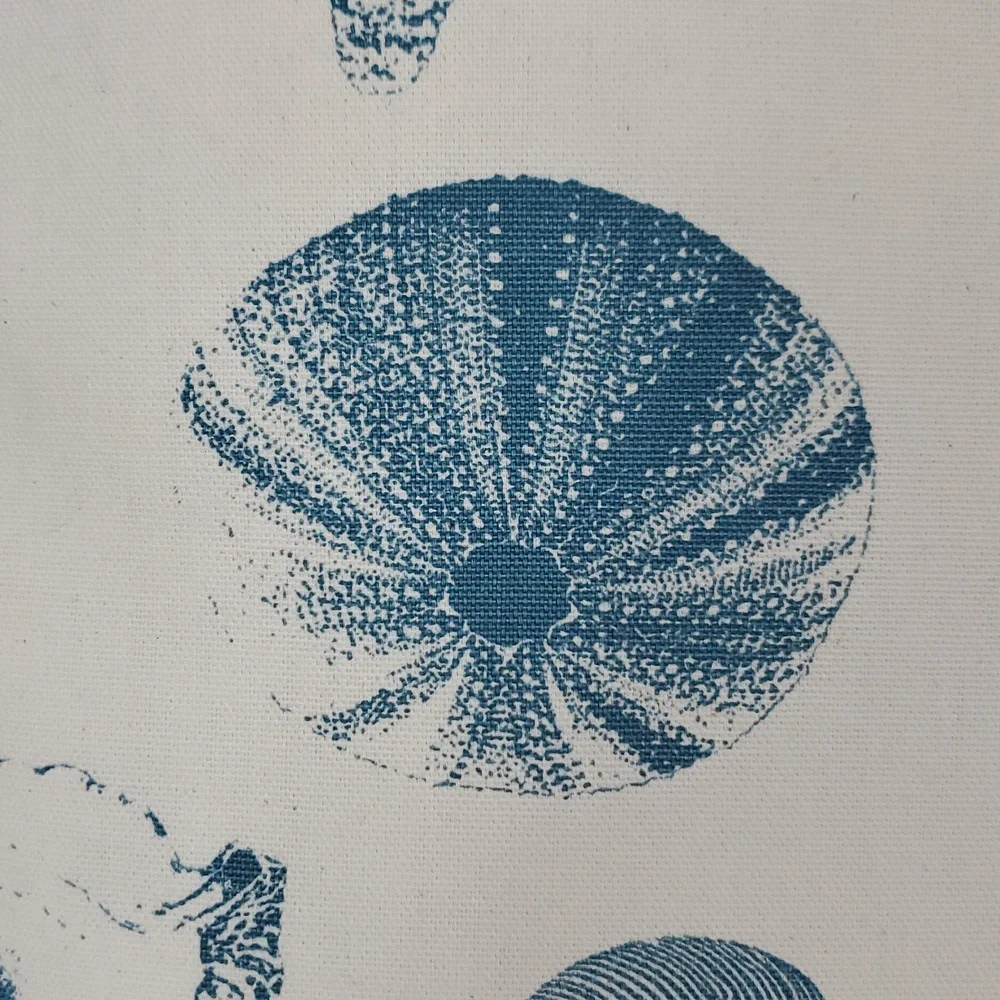 NWT Stratford Beach House Shell Coastal Canvas Down Filled Nautical Decor Pillow
